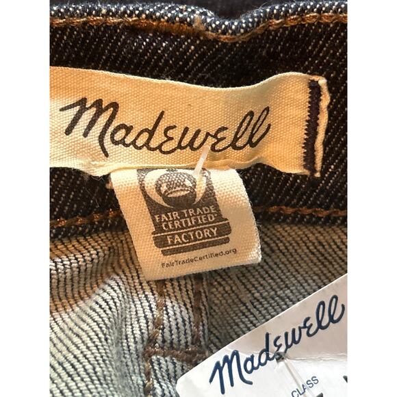 NWT Madewell Mid Rise Stovepipe Blue Jeans with Magic Pockets Size 26x29 - Picture 3 of 6